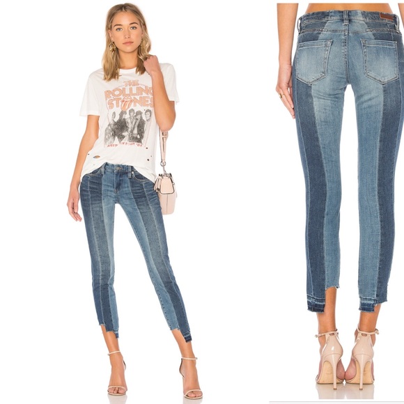 Blank NYC Denim - BlankNYC Step Hem Jeans size 24 Blue High Low Skinny Paneled Mid Rise